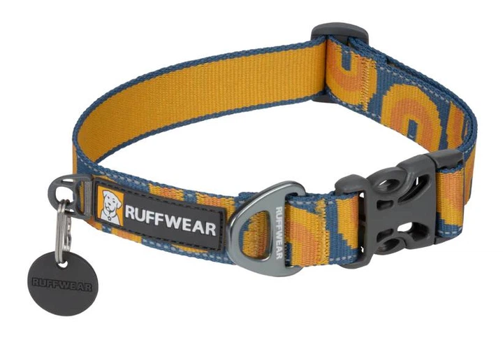 Світловідбиваючий нашийник для собаки Ruffwear Crag™ 28-36 см Оранжево-синій