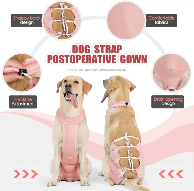Дихаюча попона для собак Derby Breathable Pet Recovery Suite, Pink, M
