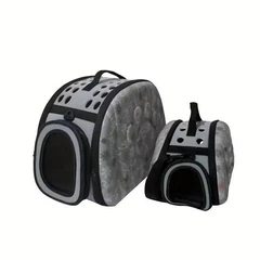 Сумка-переноска CosmoPet для котів і собак розмір M 42×33×28 см до 8 кг, EVA, з принтом (6F7839101215)