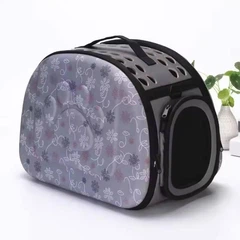 Сумка-переноска CosmoPet для тварин розмір S 35×20×22 см до 5 кг, м’який матеріал, з принтом (9793E52488BB)