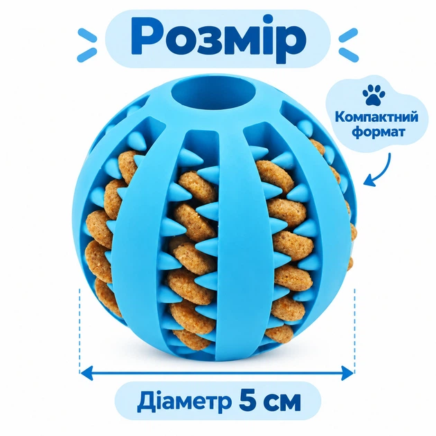 Без бренду Ласощі Іграшка-м’яч отворами корму