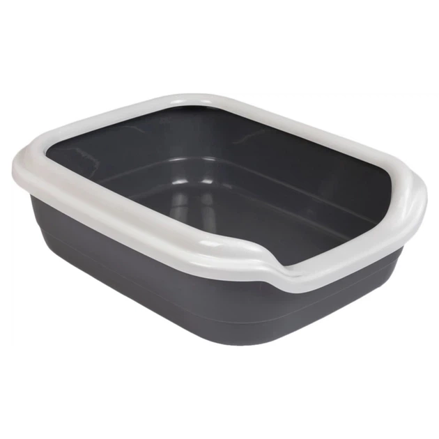 Туалет для котів Природа Comfort L 49х30х15 см — сірий