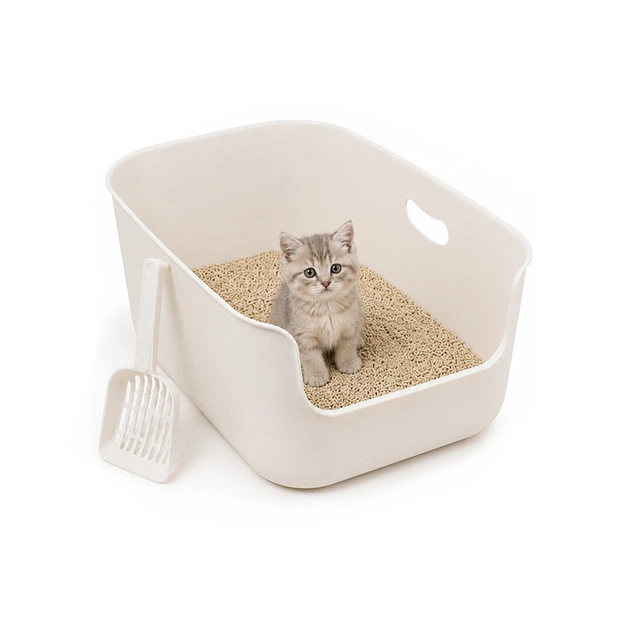 Туалет для кішок із лопаткою Taotaopets 228812 з високими бортами 57*36*22 см