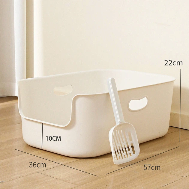 Туалет для кішок із лопаткою Taotaopets 228812 з високими бортами 57*36*22 см