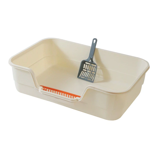 Туалет для кішок із лопаткою Taotaopets TT-222225 White лоток для котів 42*30*12 см