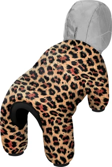 Комбінезон для собак WAUDOG Clothes малюнок "Леопард", L50, В 70-74 см, С 47-50 см Різнокольоровий (425-4066collar)