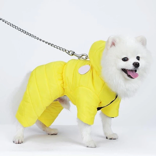 Комбінезон для собак та котів EcoToys Yellow XL жовтий A: 35 см B: 41 см C: 34 см 6994