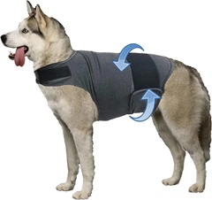 Wan talk Заспокійливий жилет для собак WanTalk Dog Anxiety Jacket, Dark Grey, M