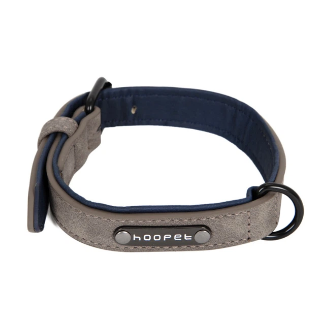 Нашийник двошаровий для собак Hoopet W033 Grey M