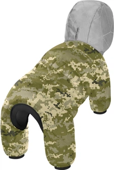 Комбінезон для собак WAUDOG Clothes, малюнок "Мілітарі", M35, 59-62 см, З 37-40 см (422-4026Collar)