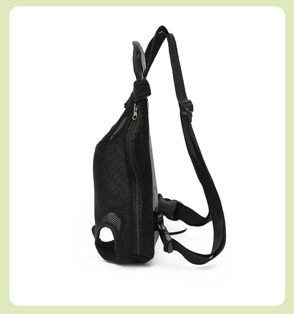 Відкрита переноска - кенгуру для дрібних собак Pet Style «Comfort Bag» Чорна S