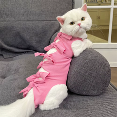 Одежда для кошек после операции Holley Bow-knots Pink L