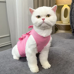 Одежда для кошек после операции Holley Bow-knots Pink L