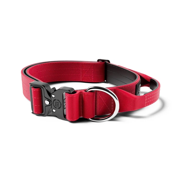 Тактичний нашийник з ручкою для собак BullyBillows Combat Collar Handle 4 cm L: 40 мм, ОШ 48-66 см Червоний