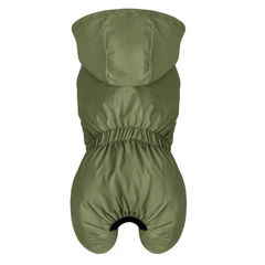 Комбінезон-дощовик для собак Barksi Textile ХХS Оливковий (2007033073986)