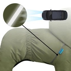 Комбінезон-дощовик для собак Barksi Textile ХХS Оливковий (2007033073986)