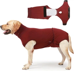 Wan talk Гігієнічні труси/комбінезон для собак WanTalk Full Body Dog Diaper, Wine Red, XS