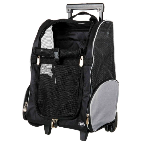 Сумка-рюкзак для маленьких тварин Trixie T-Bag Trolley на колесах до 8 кг, чорний