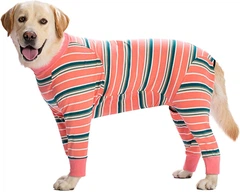 Піжама/попона для собак MIAODODO D15 Pink Stripes, XS