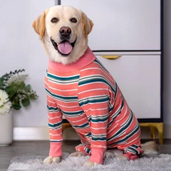 Піжама/попона для собак MIAODODO D15 Pink Stripes, XS