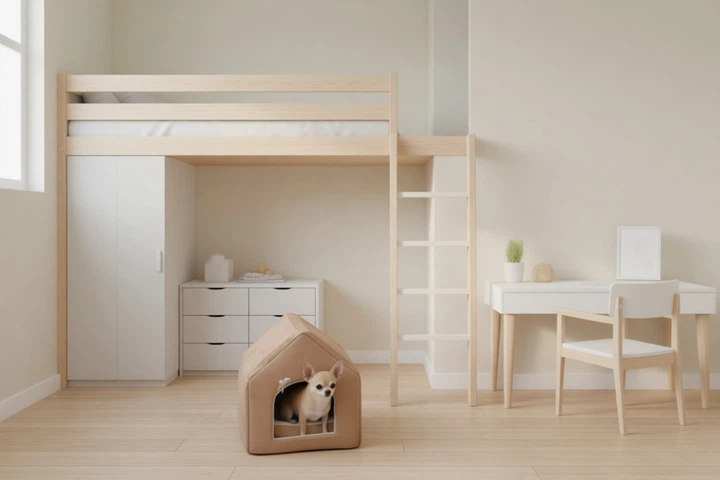 Matys Будиночок для котів і собак Плюш коричневий