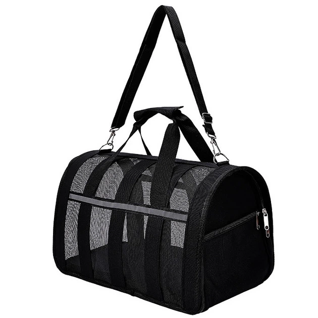 Сумка перенесення для котів та собак 42x26x22 см CosmoPet CP-46 M Black