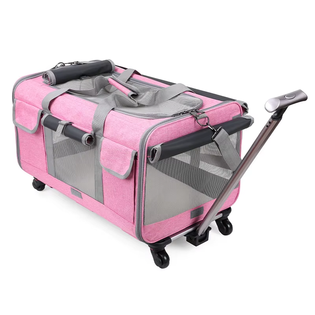 Luposan Сумка для перенесення Bestopet (Люпосанчик) Folding Pet Trolley Bag для котів і собак BS-SS-041, Pink