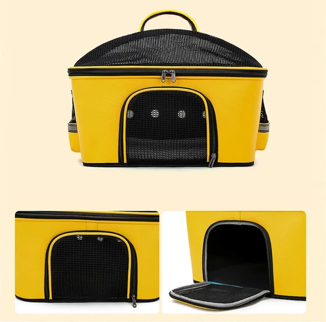 Сумка - переноска для котів та собак CosmoPet CP-34 50 x 35 x 35 см Жовтий