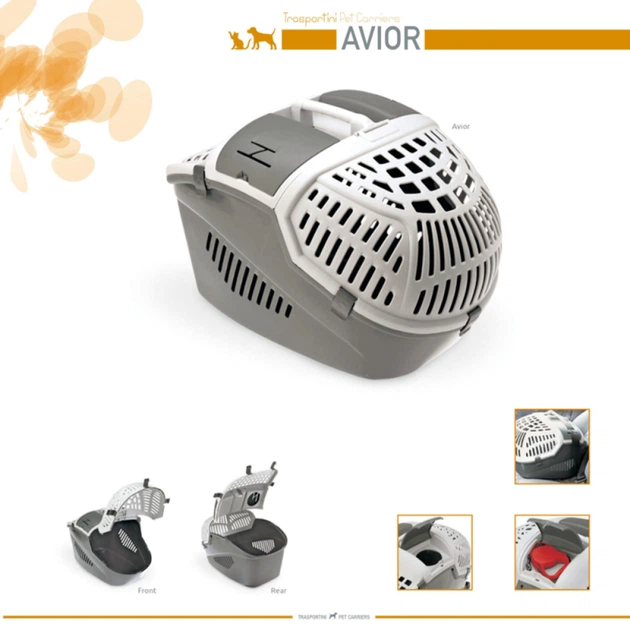 Переноска для котів MPS Avior 57,5х39,5х40,5 см - сірий