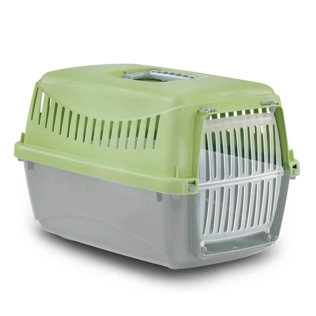 MP Bergamo Переноска GIPSY XS SMALL Light Green для котів і собак до 4 кілограмів з пластиковими дверима, 39x26x25 см 276446