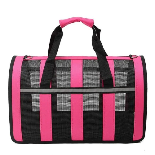 Сумка перенесення для котів та собак 49x28x27 см CosmoPet CP-46 L Pink