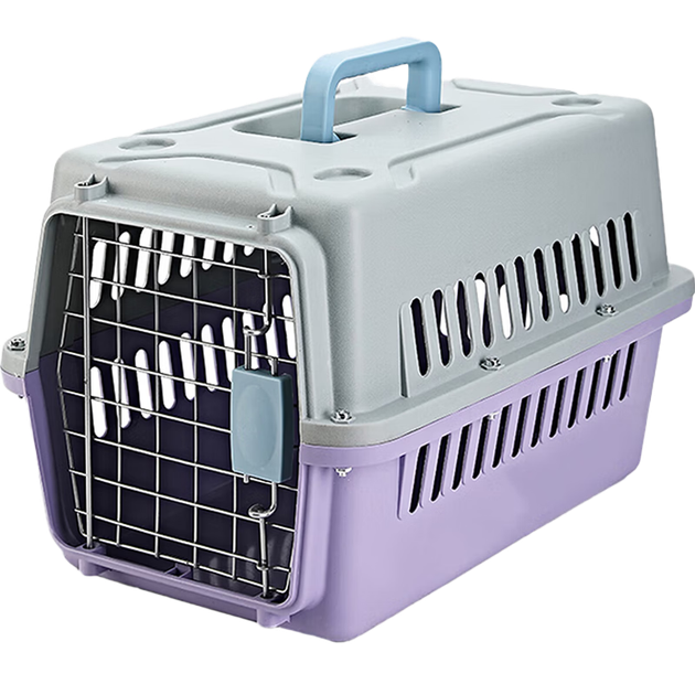 Без бренда Mengduxingchong Pet Airline Carrier Large Dog Transport Crate Cat Cage High Speed Rail Air Transport Car Portable Shipping Box