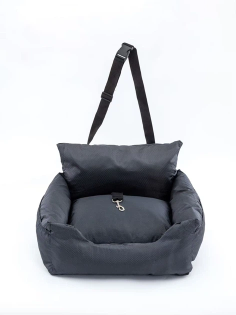 NewPet Автомобільне Крісло Переноска для Собак 2в1 Oxford Relax 55×50×35 см Водонепроникне в Машину Якорна Система Безпеки з Карабіном та Ремінцем для Подорожей з Тваринами