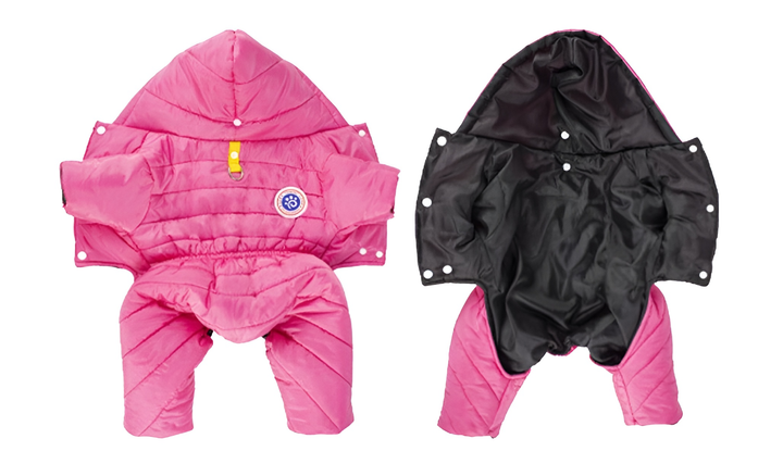 Комбінезон для собак та котів EcoToys Rose S малиновий A: 24 см B: 32 см C: 28 см 6958