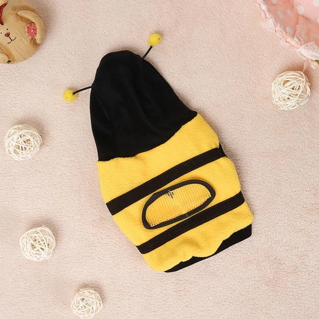 Без бренду Флісова толстовка Бджілка Bee Pet. Пальто одяг для собак, котів S