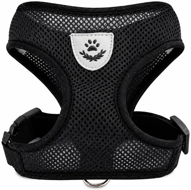 Без бренду Шлейка з поводком для тварин Pets, XL, дихаюча сітчаста тканина, регулювання за грудьми, поводок 120 см для комфортних прогулянок собак і котів