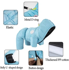 Комбінезон для собак та котів EcoToys Sky Blue L блакитний A: 31 см B: 37 см C: 32 см 6955