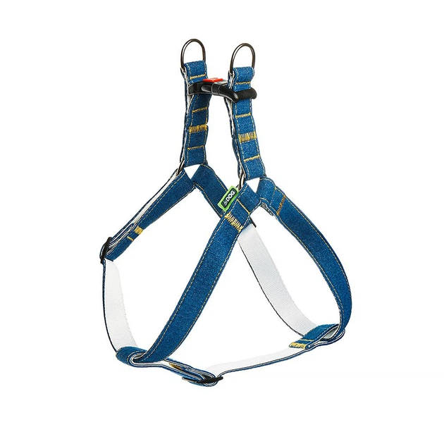 Hi Dog Шлея HIDOG нейлонова JEANS M 20мм 45-64см (127/1054)