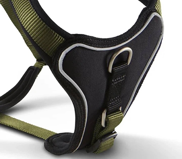 Шлейка для собак пом'якшена Wolters Professional Comfort 2 40-45 см / 25 мм Оливковий