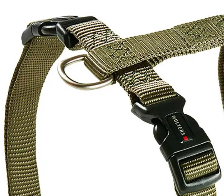Анатомічна шлейка для собак Wolters Professional XL 75-100 см / 25 мм Оливковий
