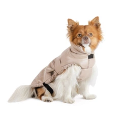 Попона для собак Pet Fashion Mikki бежева на осінь розмір S