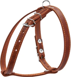 Шлейка Collar одинарна для дрібних собак (ширина 14 мм, А: 40-48 см, В: 43-51 см) Коричнева (06346Collar)