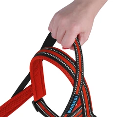 Barksi Шлея для Собак BronzeDog Mesh Скандинавська Червона 44-60 см (81203)