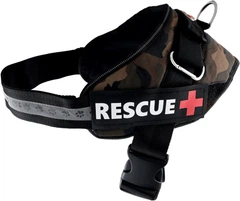 Шлейка посилена Pet Nova Rescue+ M 55-65 см Камуфляжна (HA-RESCUE-CAMUFLAGE-M) (5903031442342)