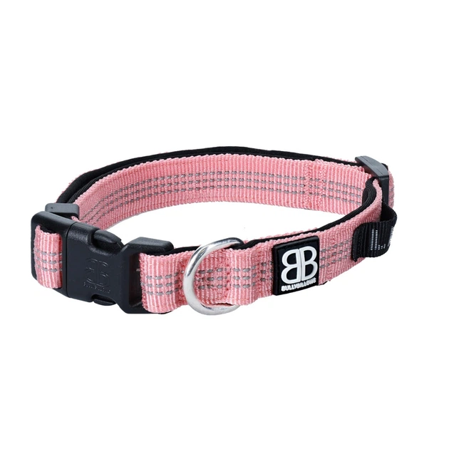 Світловідбиваючий нашийник для собак BullyBillows Active Casual Collar L: 25 мм, ОШ 45-65 см Рожевий