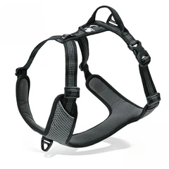 Шлея для собак Truelove TLH6071 світловідбиваюча з міцною ручкою, регульована, XS Чорний (244XS-BLACK)