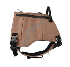 Шлея для собак Truelove TLB2251 світловідбиваюча, з водонепроникної тканини Cordura, регульована, M Коричневий (246M-BROWN)