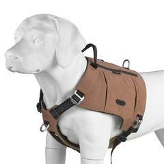 Шлея для собак Truelove TLB2251 світловідбиваюча, з водонепроникної тканини Cordura, регульована, M Коричневий (246M-BROWN)