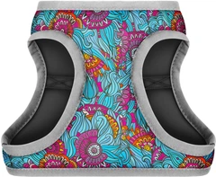 Шлея для собак м'яка Collar WAUDOG Clothes з QR паспортом, малюнок "Літо", S2, В 46-50 см, С 43-45 см (2979)