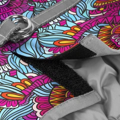 Шлея для собак м'яка Collar WAUDOG Clothes з QR паспортом, малюнок "Літо", S2, В 46-50 см, С 43-45 см (2979)